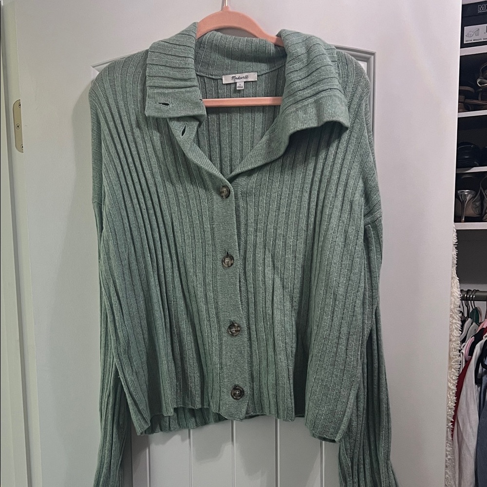 Madewell green sweater size large
